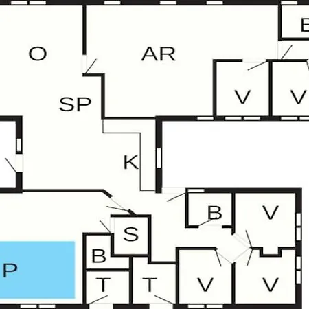 Сasa de vacaciones 18 Person In Vaeggerlose